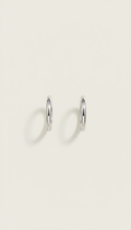 Sterling Silver Minimalist Hoop Earrings